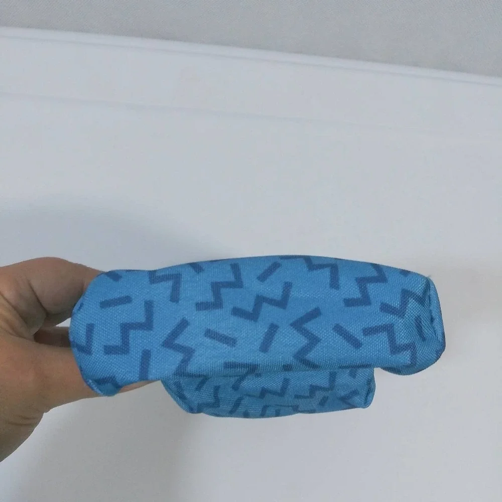 YOOBI Pencil Case Backpack Blue Zig Zag Pattern